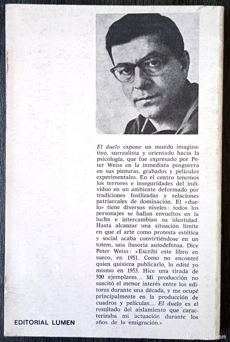 Libros de segunda mano: Peter Weiss . El duelo . Lumen - Foto 2