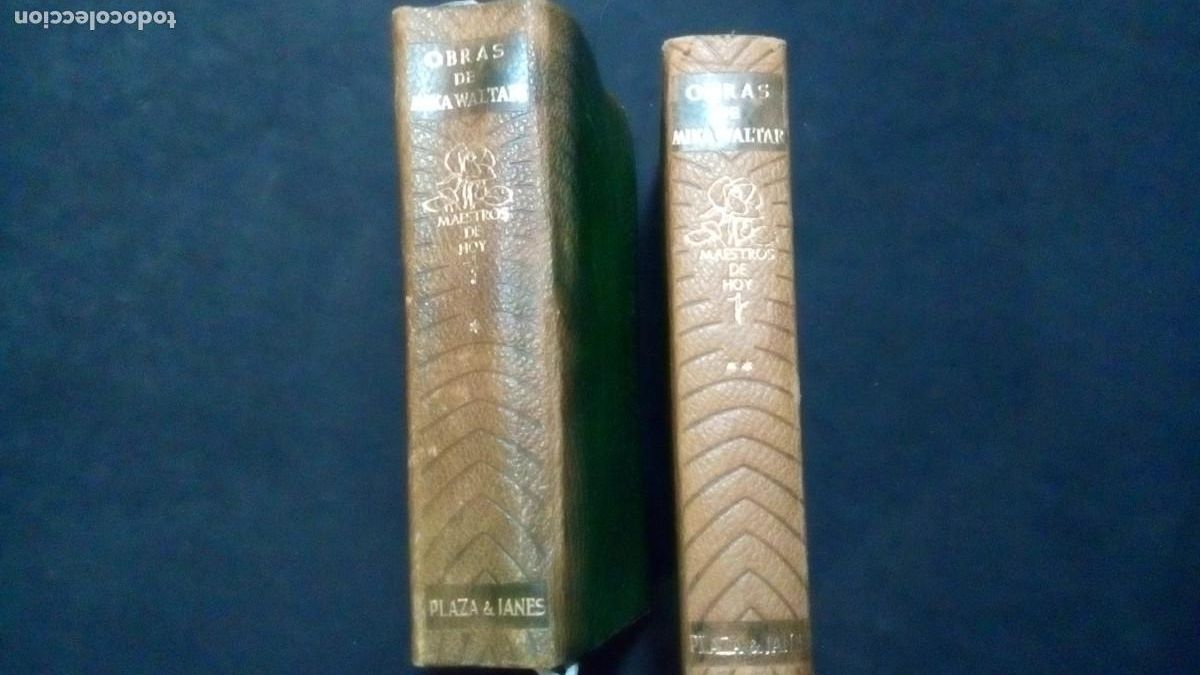 Libri di seconda mano: OBRAS DE MIKA WALTARI-PRIMERA EDICI&Oacute;N 1964-PLAZA & JAN&Eacute;S-MAESTROS DE HOY-TOMO I Y II
