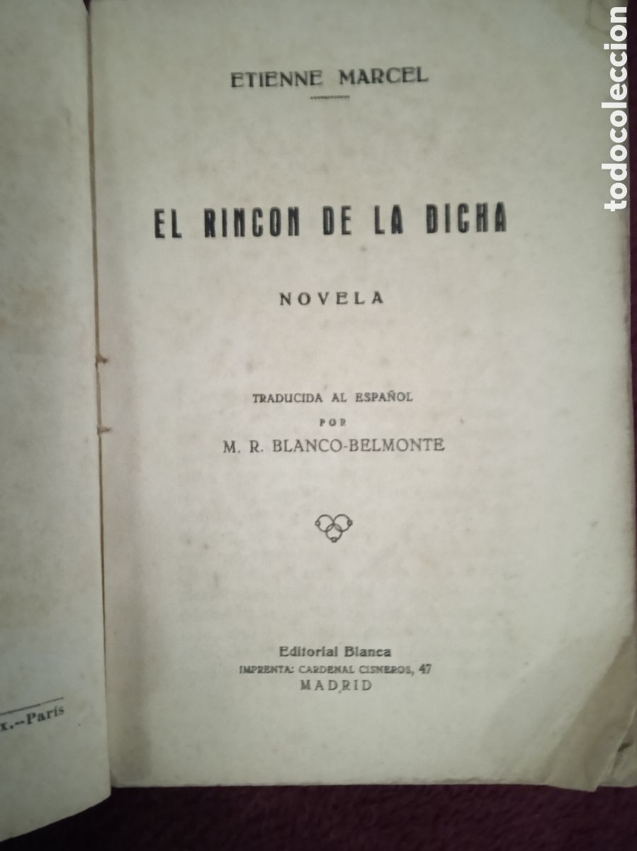 Libros de segunda mano: El rinc&oacute;n de la dicha, / Etienne Marcel. - Foto 2