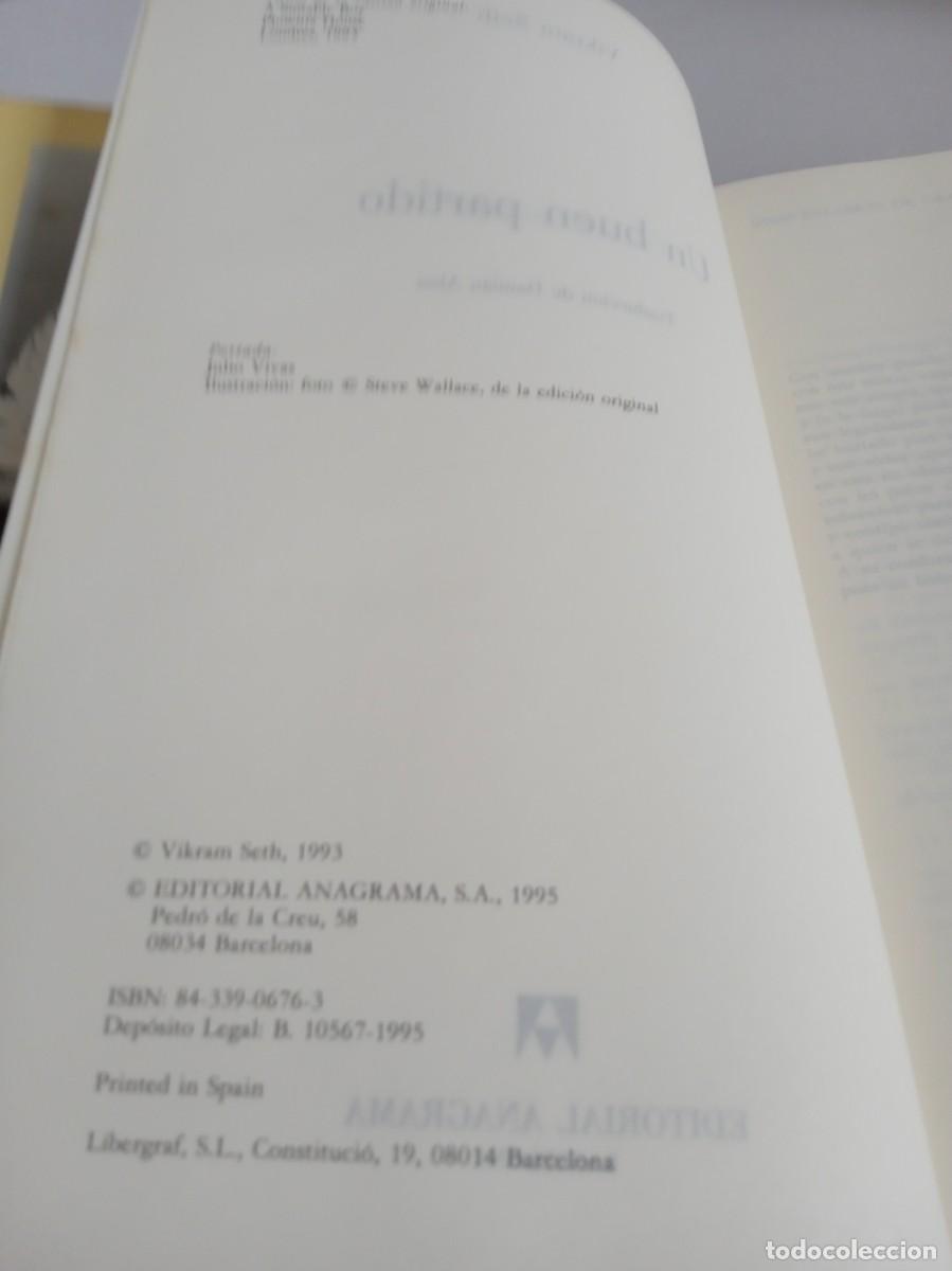 Libros de segunda mano: UN BUEN PARTIDO Vikram Seth - Foto 5