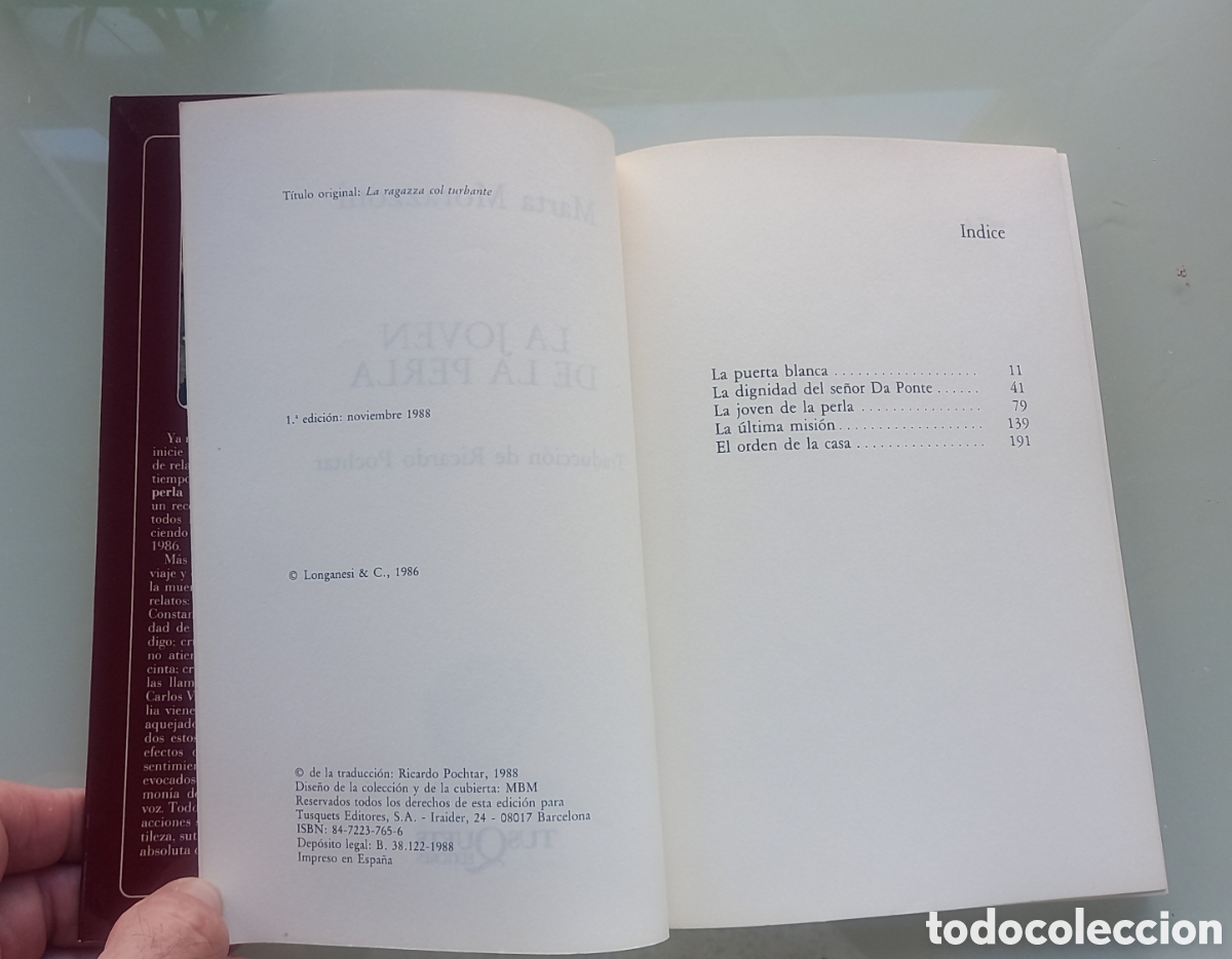 Libros de segunda mano: La joven de la perla, de Marta Morazzoni - Foto 4