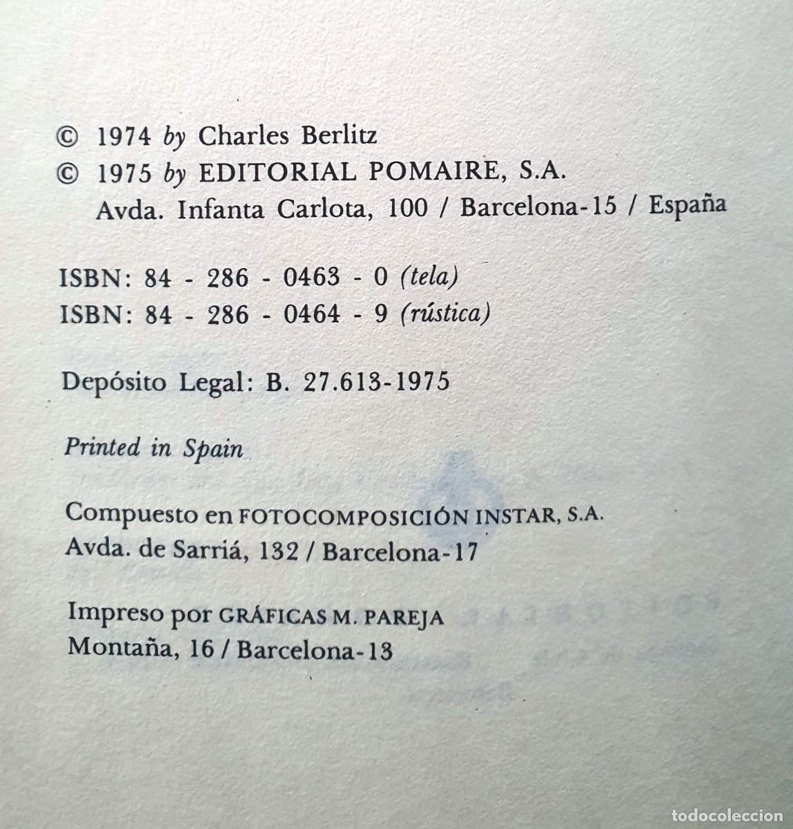 Libros de segunda mano: EL TRIANGULO DE LAS BERMUDAS. CHARLES BERLIZ. 1975. - Foto 3