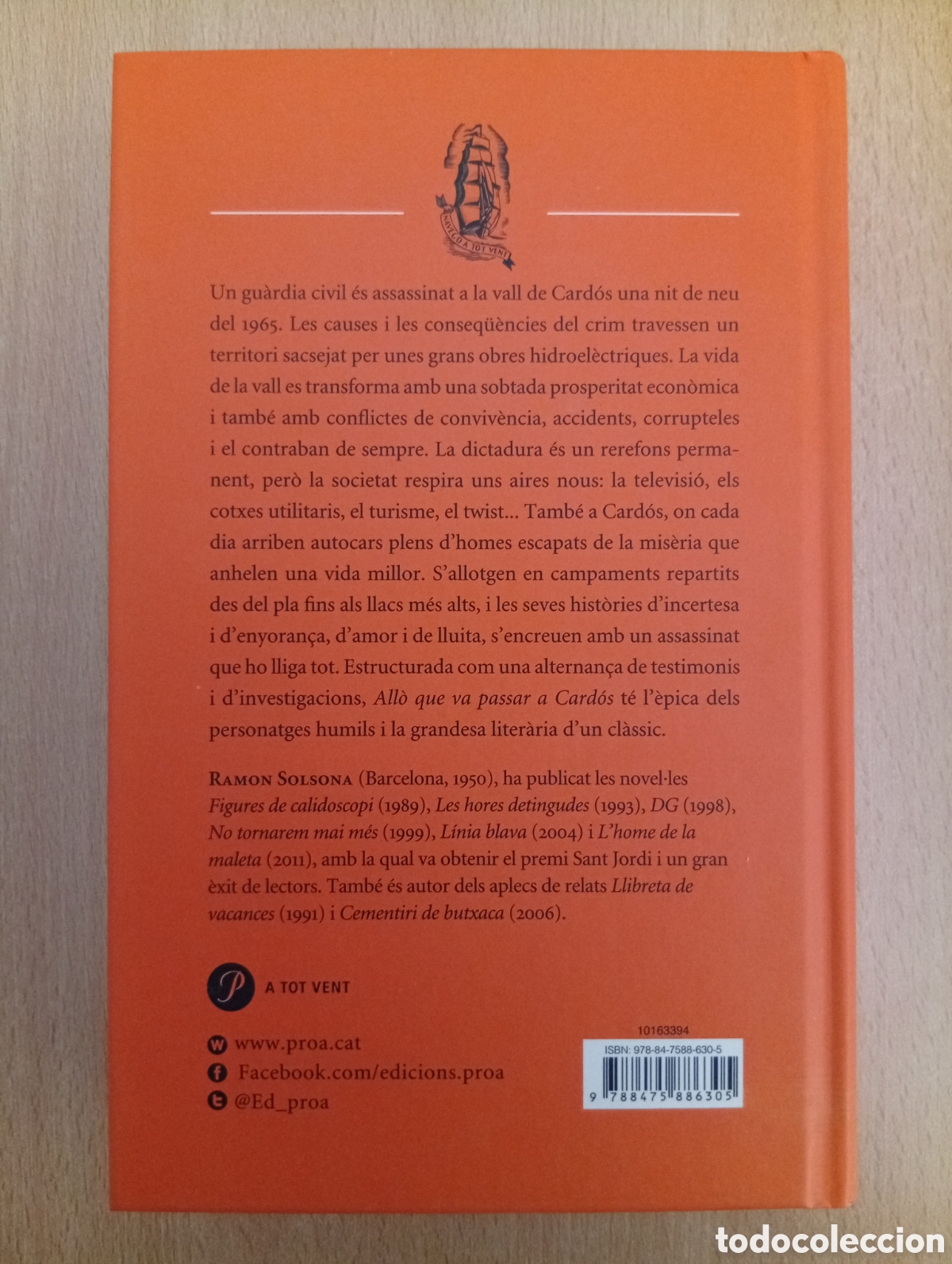 Libros de segunda mano: ALL&Ograve; QUE VA PASSAR A CARD&Oacute;S. RAMON SOLSONA - Foto 2