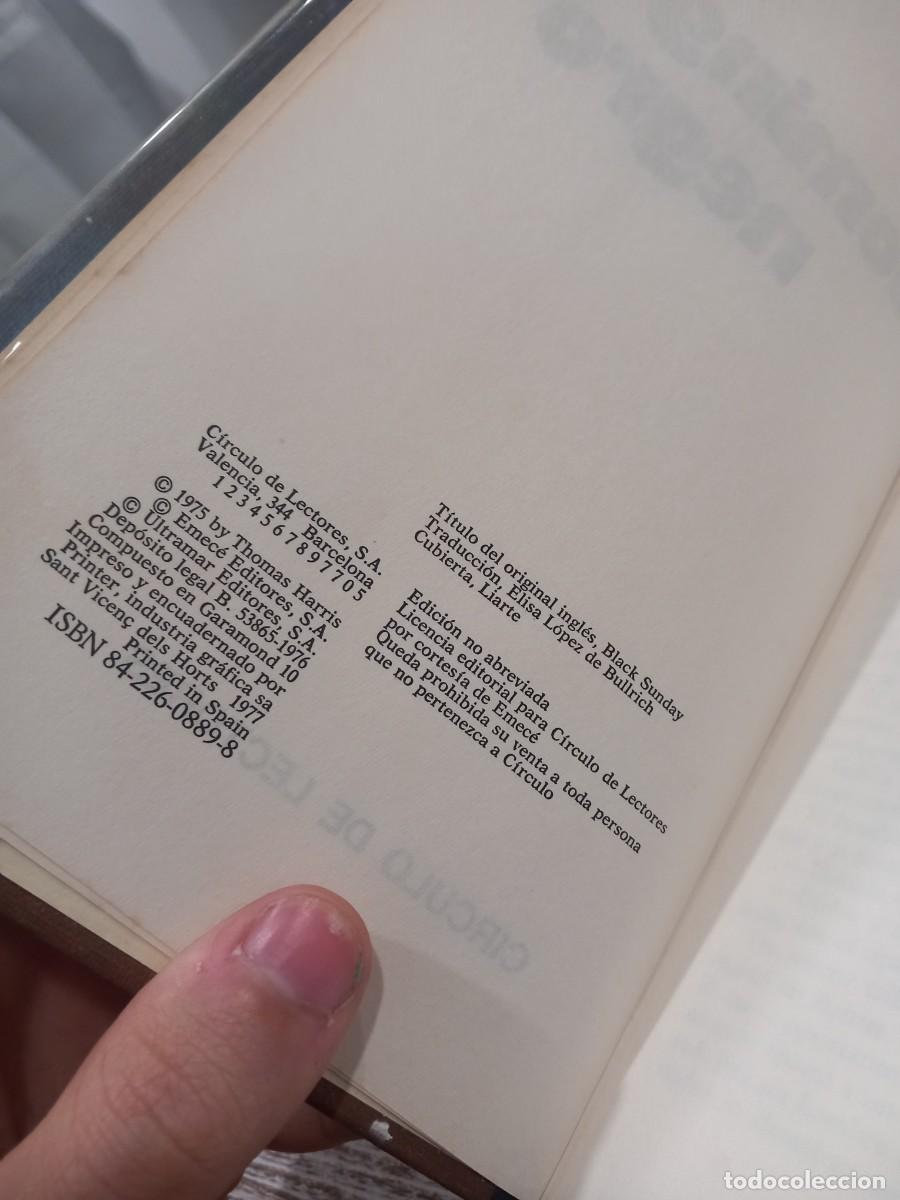 Libros de segunda mano: Libro Domingo Negro | Thomas Harris | 1977 | - Foto 3