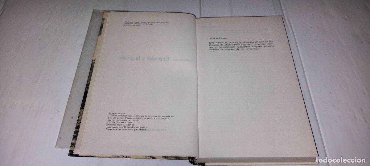 Libros de segunda mano: El poder y la gloria - Graham Greene - C&iacute;rculo de Lectores 1966 - Foto 10