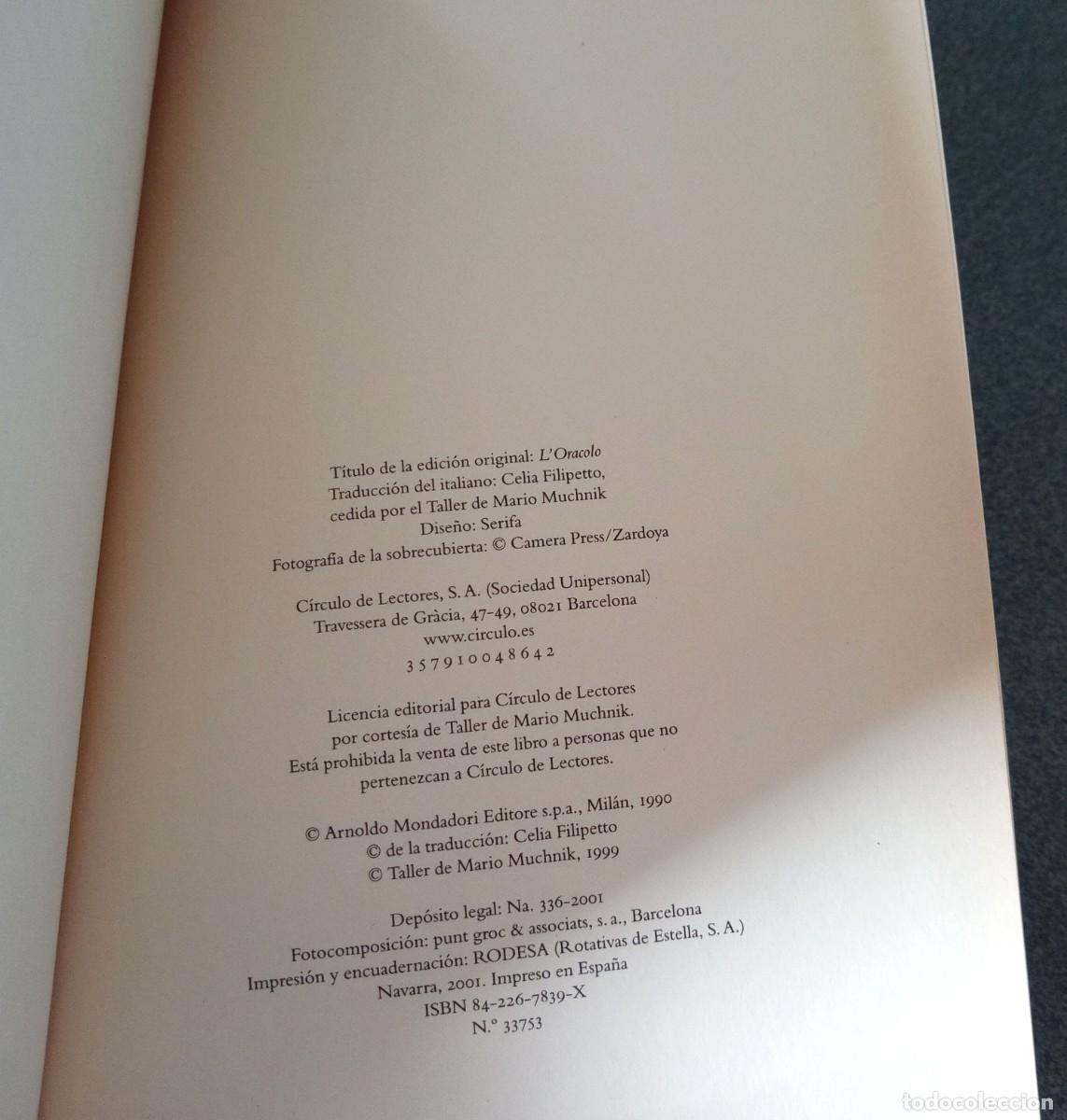 Libros de segunda mano: El Or&aacute;culo Valerio Massimo Manfredi - Foto 5