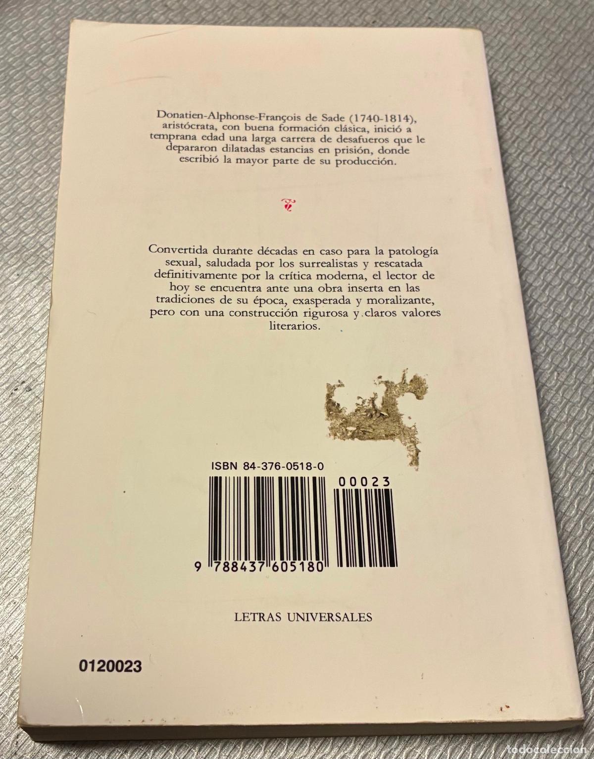 Libros de segunda mano: JUSTINA o los infortunios de la virtud, Marqu&eacute;s de Sade , cayedra - Foto 2
