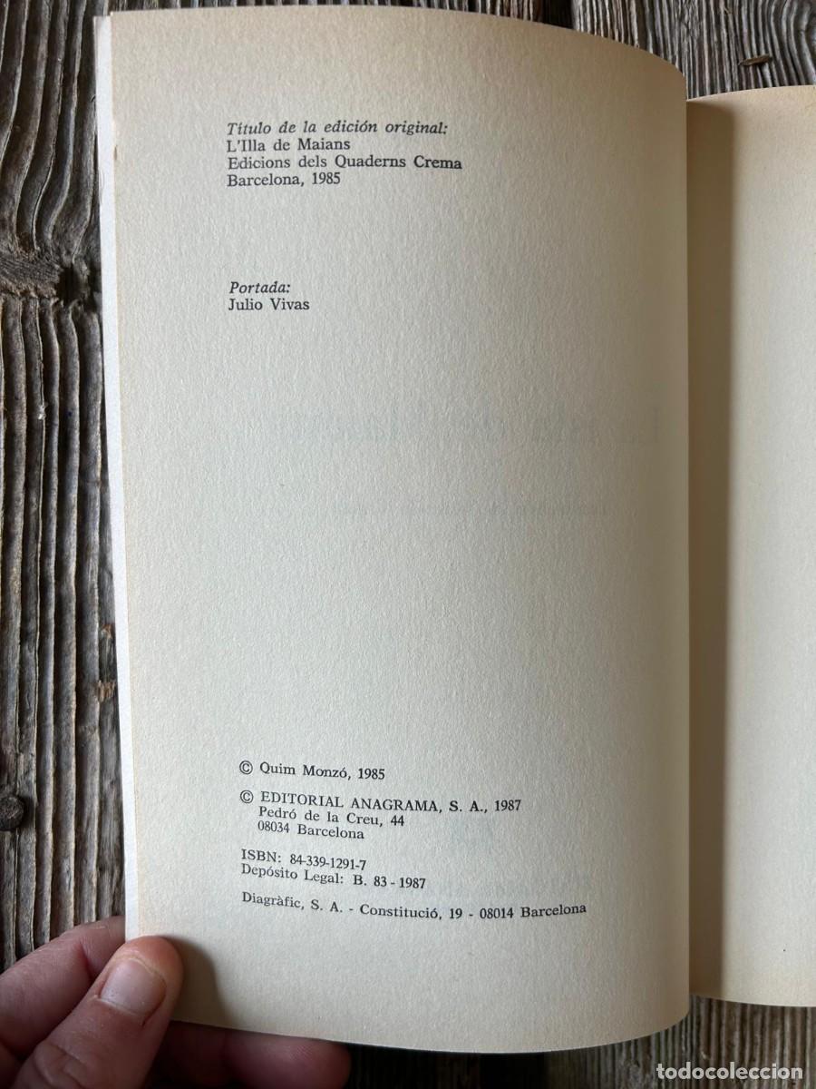 Libros de segunda mano: LA ISLA DE MAIANS. QUIM MONZ&Oacute; - Foto 5