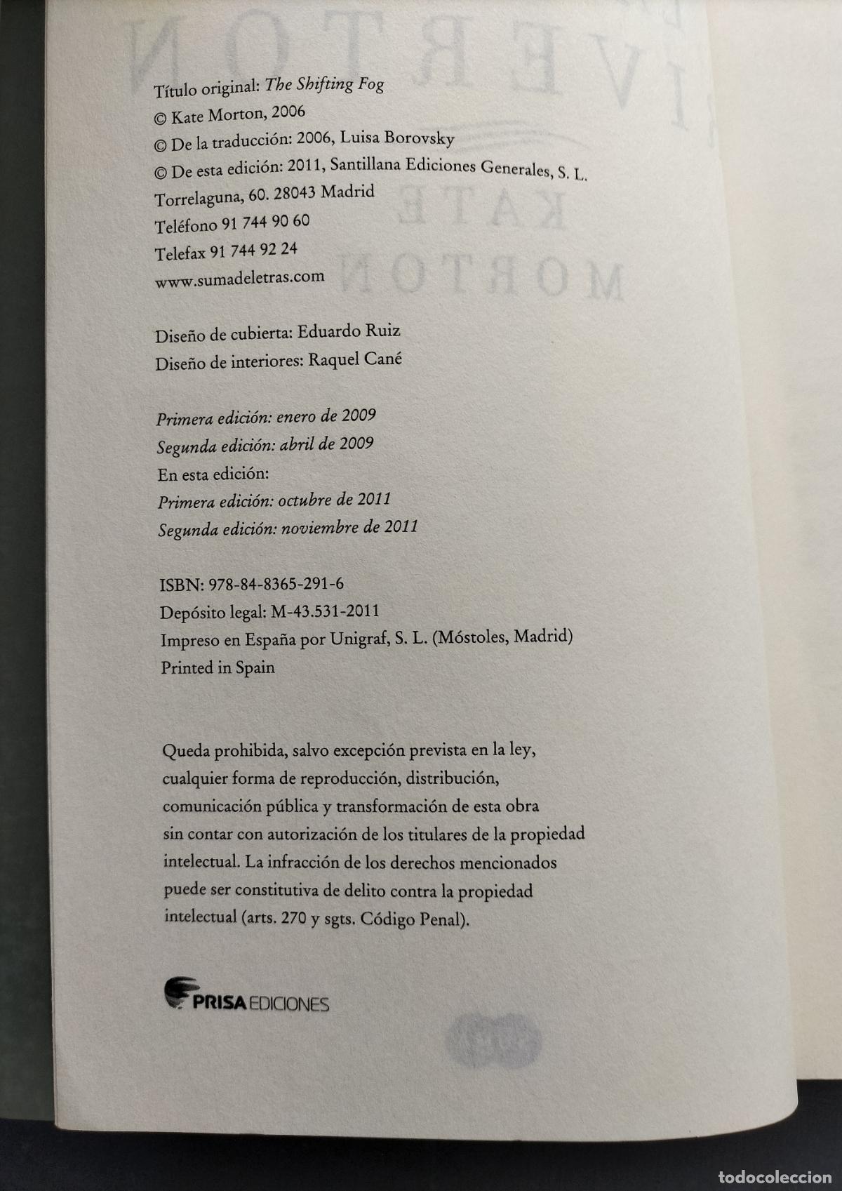 Libros de segunda mano: LA CASA DE RIVERTON - KATE MORTON - 2011. - Foto 4
