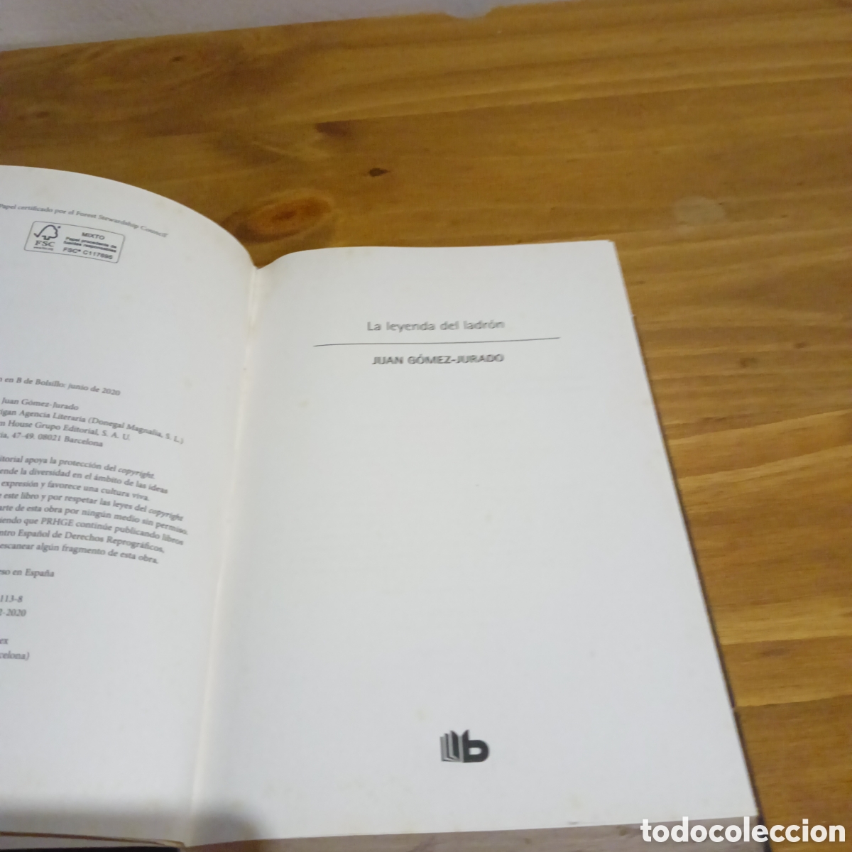 Libros de segunda mano: La leyenda del ladr&oacute;n. - Foto 2