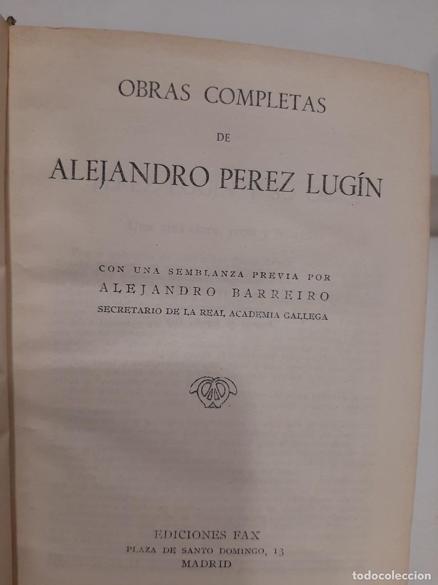 Libros de segunda mano: Alejandro P&eacute;rez Lug&iacute;n. Obras completas - Foto 2