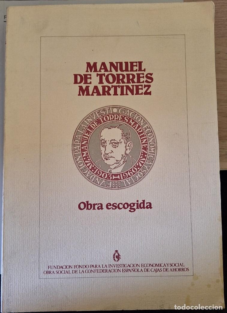 Libros de segunda mano: OBRA ESCOGIDA. - TORRES MARTINEZ, Manuel. - Foto 1
