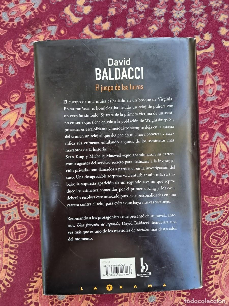 Libros de segunda mano: El juego de las horas David Baldacci - Foto 2