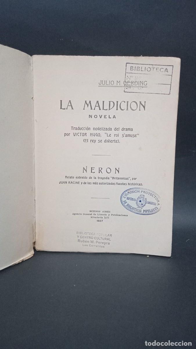 Libros de segunda mano: JULIO M. GERDING - LA MALDICI&Oacute;N - 1927 - Foto 3