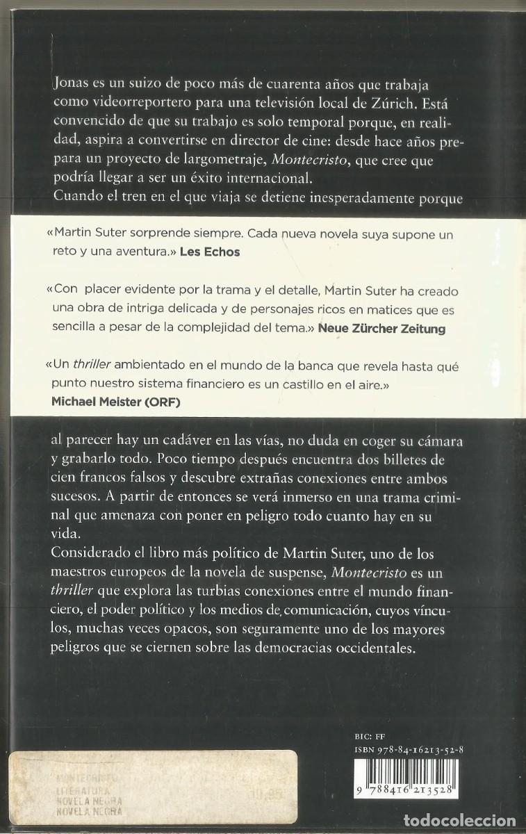 Libros de segunda mano: MARTIN SUTER. MONTECRISTO. LIBROS EL ASTEROIDE - Foto 2