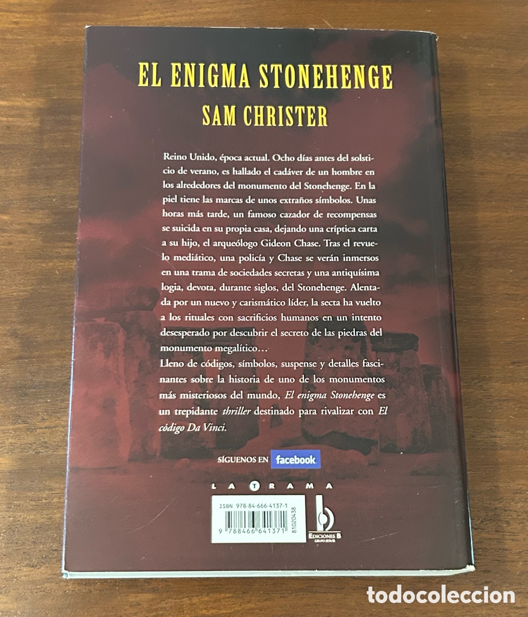 Libros de segunda mano: EL ENIGMA STONEHENGE. SAM CHRISTER. EDICIONES B - Foto 4