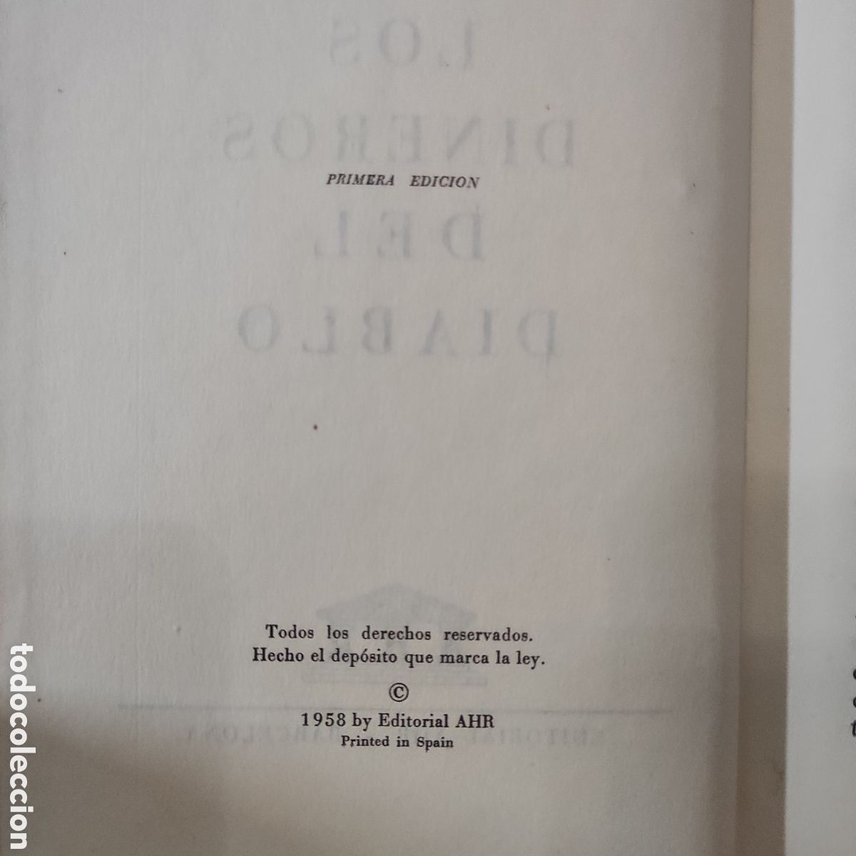 Libros de segunda mano: Los dineros del diablo - Foto 4