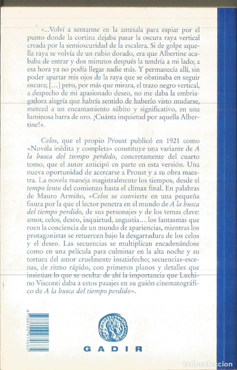 Libros de segunda mano: MARCEL PROUST. CELOS. GADIR - Foto 2
