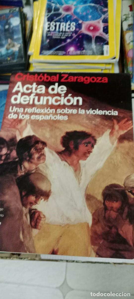 Libros de segunda mano: E-AND LIBRO ACTA DE DEFUNCI&Oacute;N - Zaragoza,Crist&oacute;bal - Foto 1