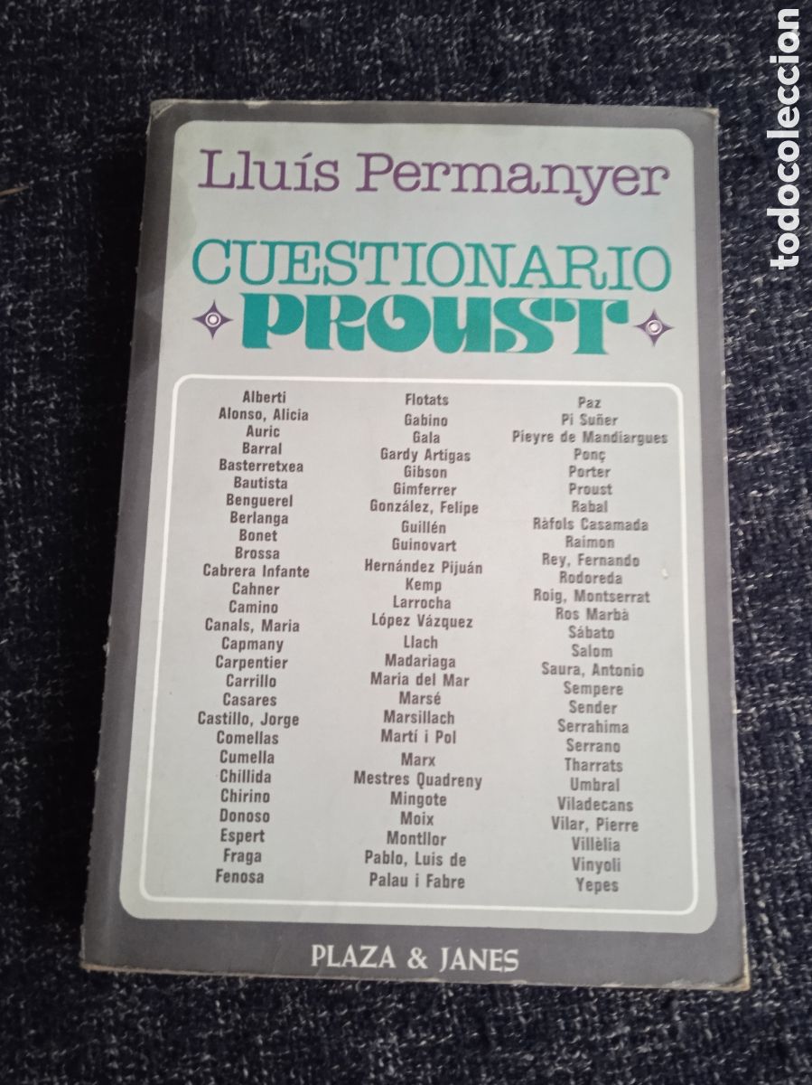 Libri di seconda mano: Cuestionario Proust. / LLUIS PERMANYER