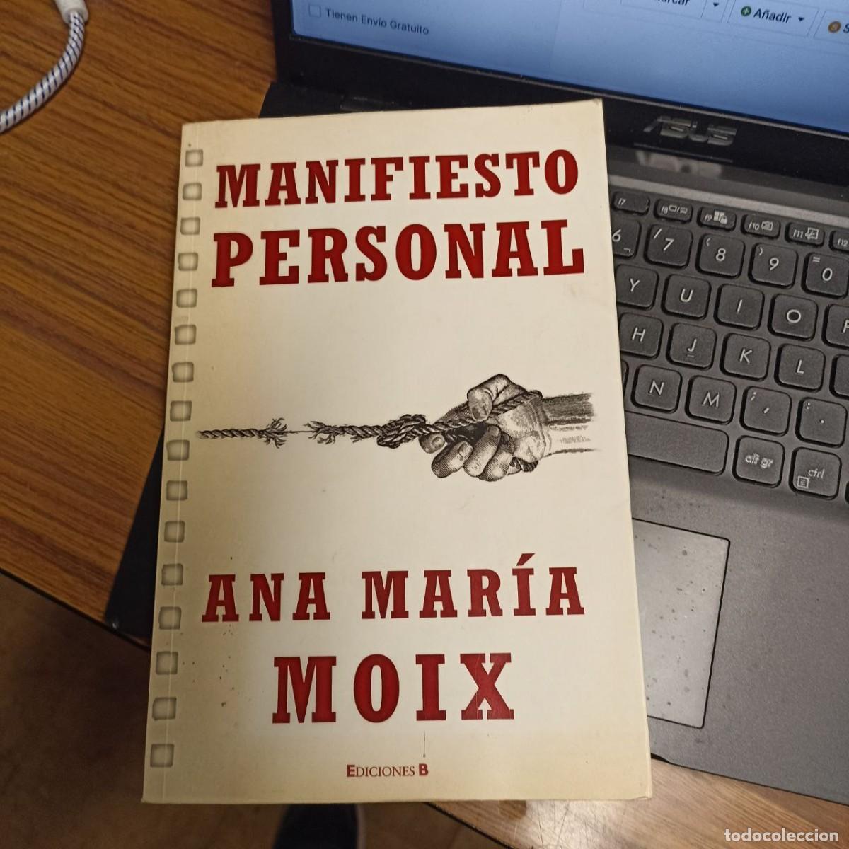 Libros de segunda mano: Manifiesto Personal por Ana Mar&iacute;a Moix