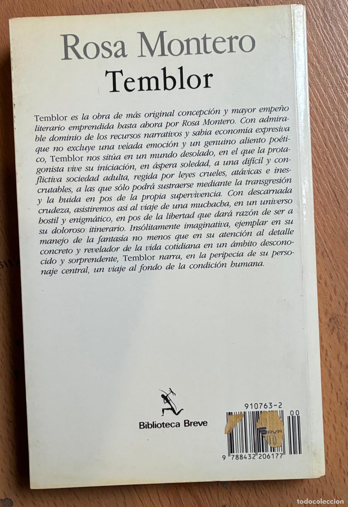 Libros de segunda mano: TEMBLOR, Rosa Montero - Foto 2