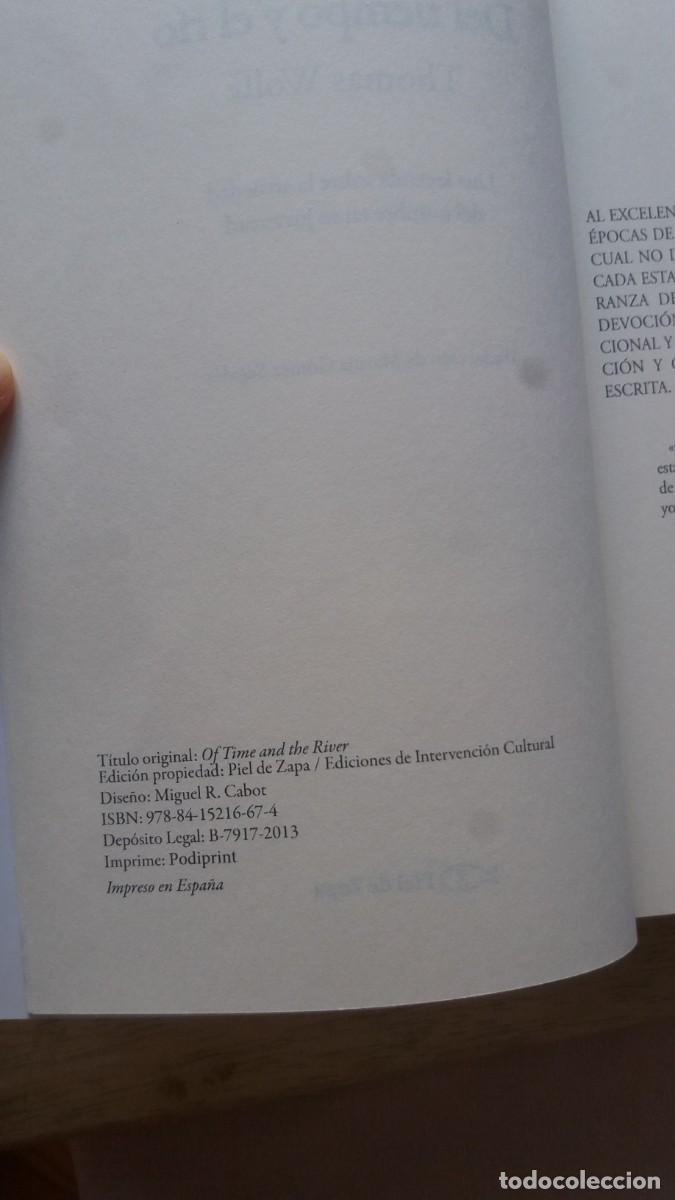 Libros de segunda mano: Del tiempo y el r&iacute;o. Thomas Wolfe - Foto 3