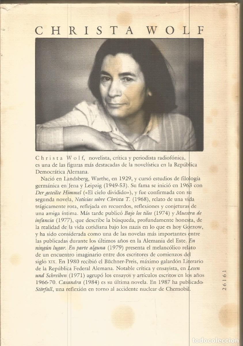 Libros de segunda mano: CHRISTA WOLF. CASANDRA. CIRCULO DE LECTORES. GRAN FORMATO - Foto 2