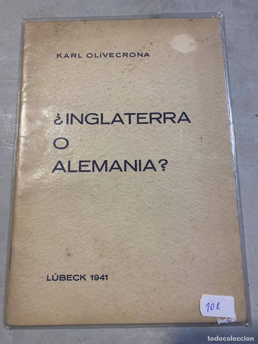 Second hand books: &iquest;Inglaterra o Alemania? Autor: Karl Olivecrona