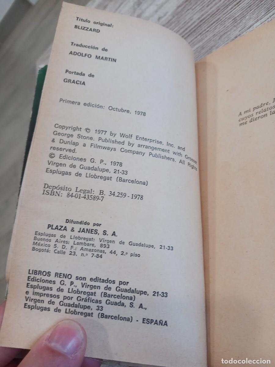 Libros de segunda mano: Ventisca | George stone| 1978 | Libro - Foto 3