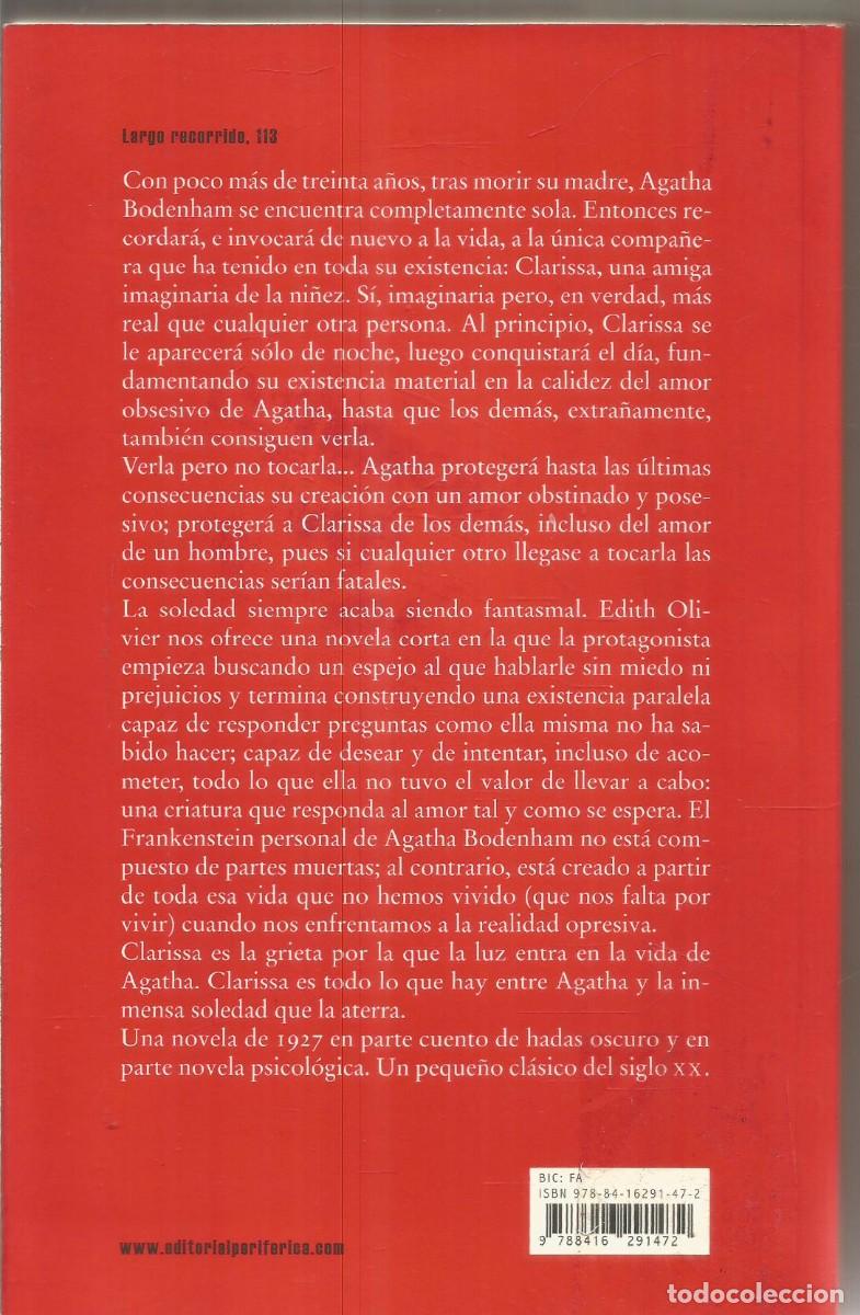 Libros de segunda mano: EDITH OLIVIER. QUERIDA NI&Ntilde;A. PERIFERICA. - Foto 2