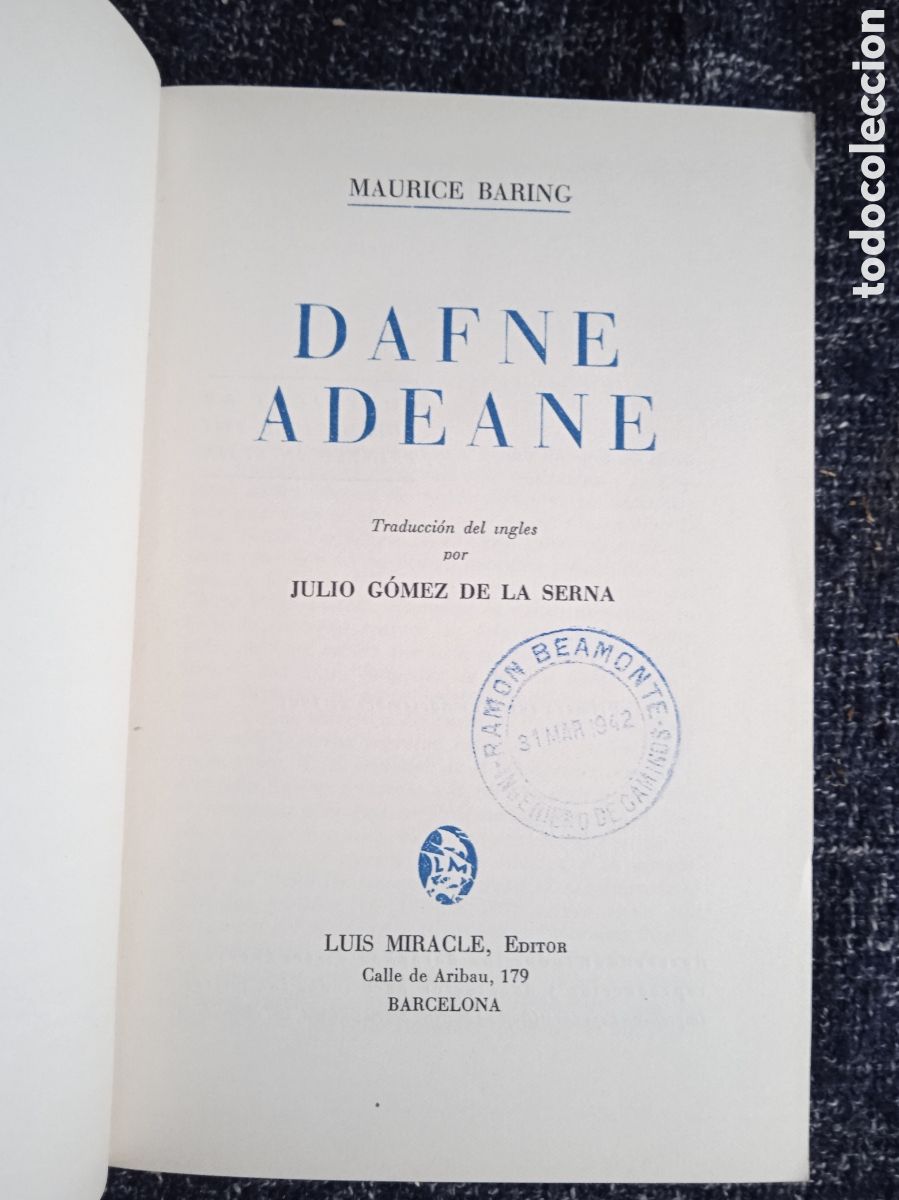 Libros de segunda mano: DAFNE ADEANE. / MAURICE BARNIG - Foto 2