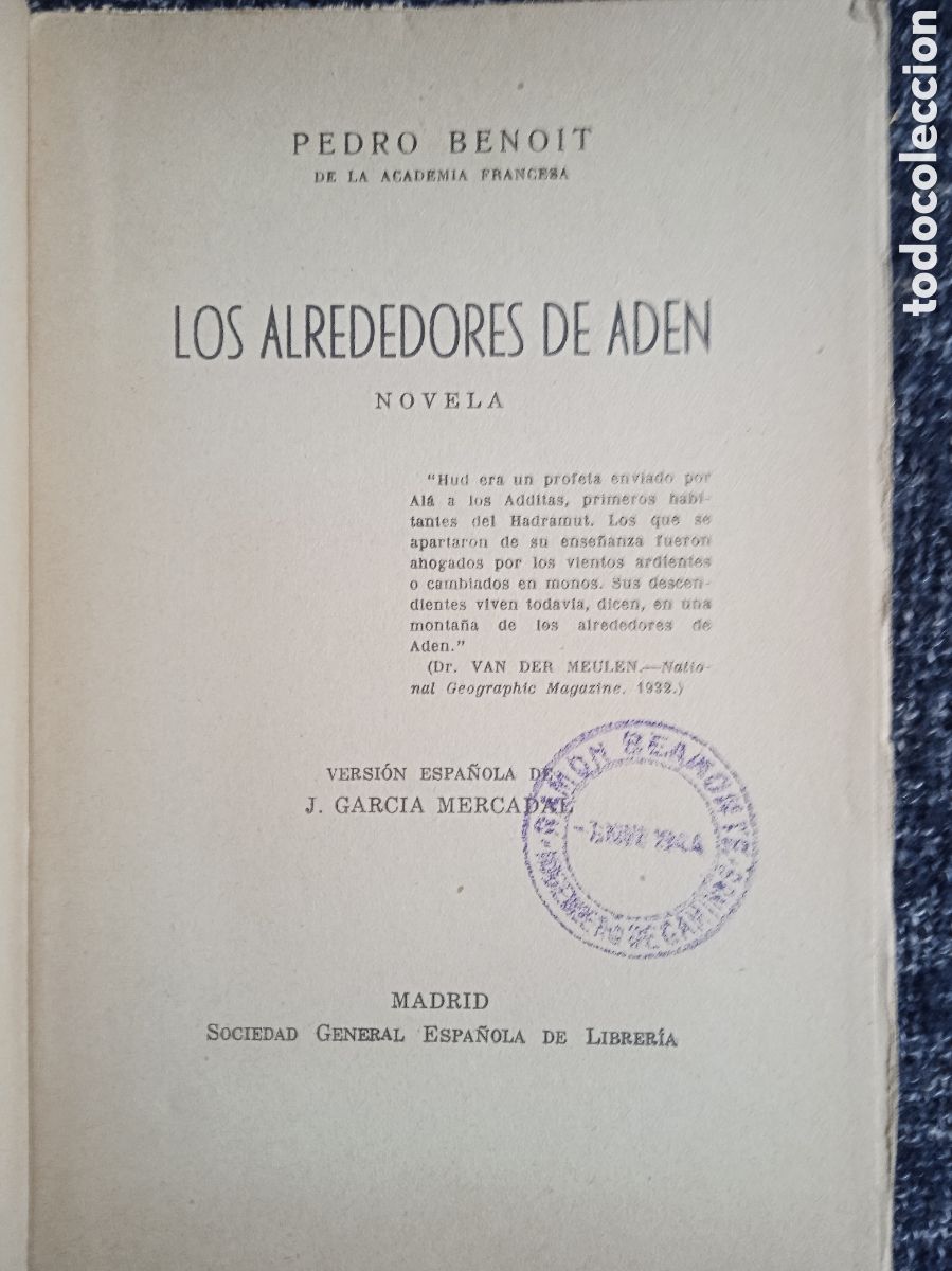 Libros de segunda mano: LOS ALREDEDORES DE ED&Eacute;N / PIERRE BENOIT - Foto 2
