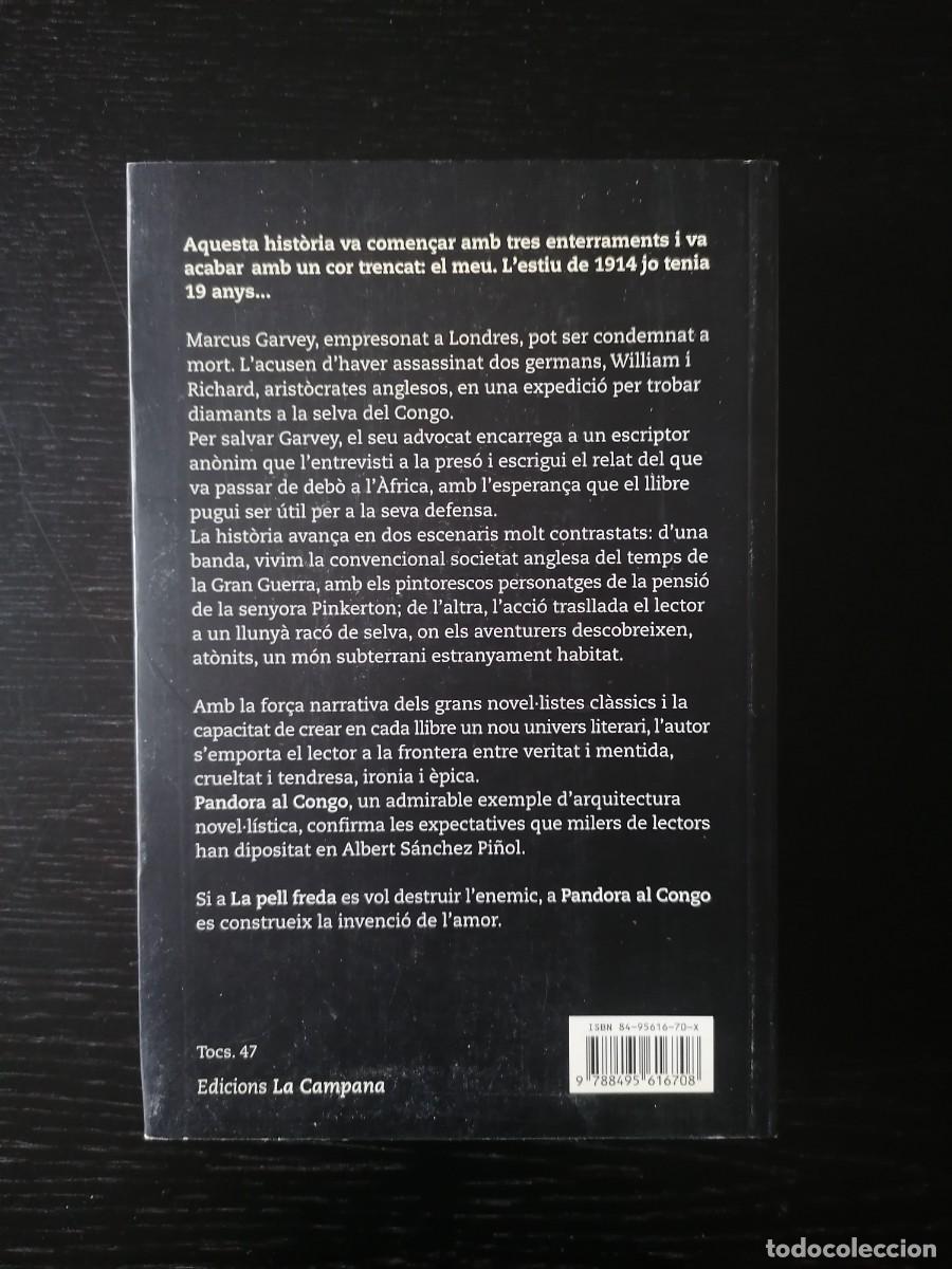 Libros de segunda mano: Pandora al Congo, de Albert S&aacute;nchez Pi&ntilde;ol - Foto 2