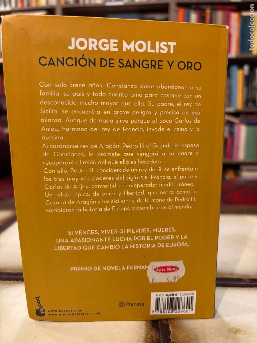 Libros de segunda mano: Canci&oacute;n de sangre y oro. Jorge Molist - Foto 2