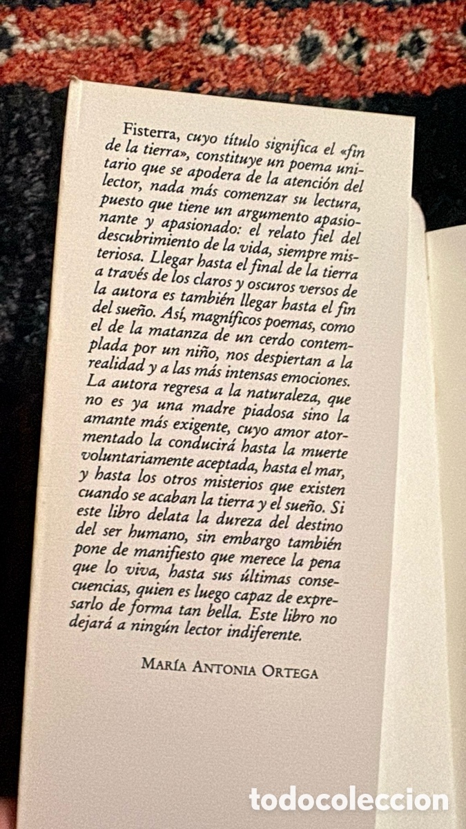 Libros de segunda mano: Fisterra. Juana Castro - Foto 2