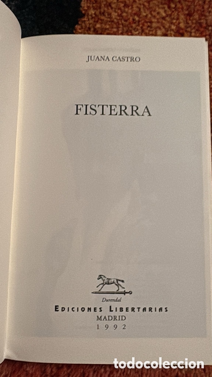 Libros de segunda mano: Fisterra. Juana Castro - Foto 3