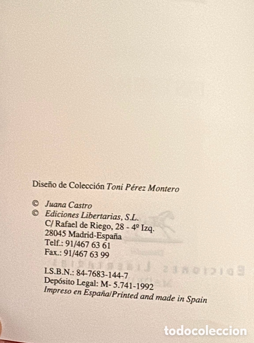 Libros de segunda mano: Fisterra. Juana Castro - Foto 4