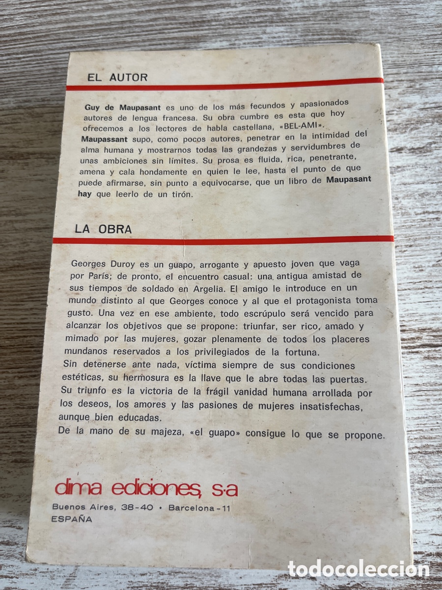 Libros de segunda mano: Libro El Guapo | Guy de Maupassant | 1967 - Foto 2