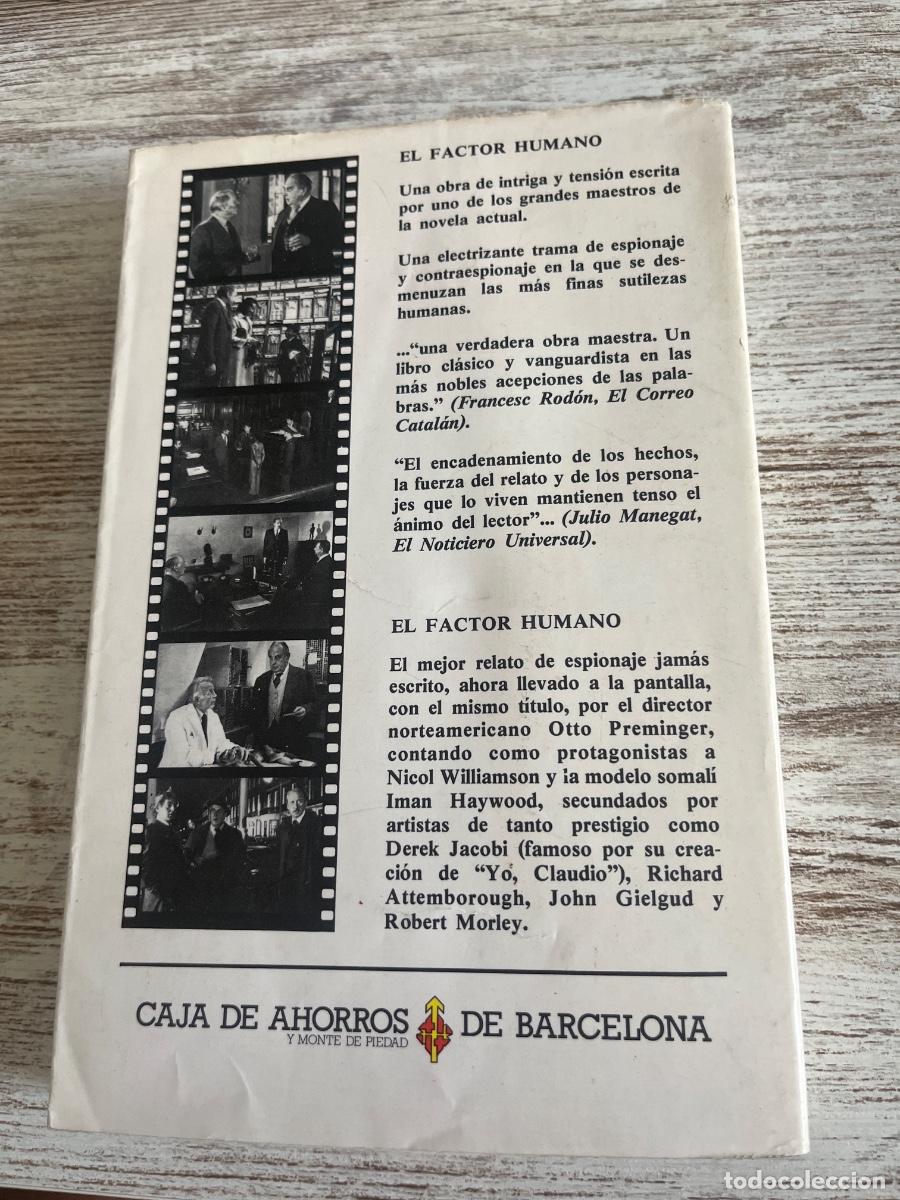 Libros de segunda mano: Libro El factor humano | Graham Greene | 1978 - Foto 2