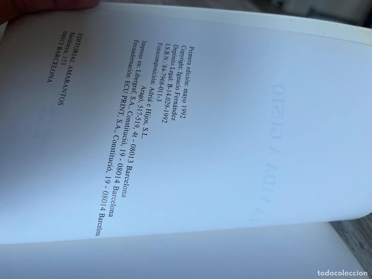 Libros de segunda mano: Libro La vida a Gusto | Ignacio Fern&aacute;ndez | 1992 - Foto 3