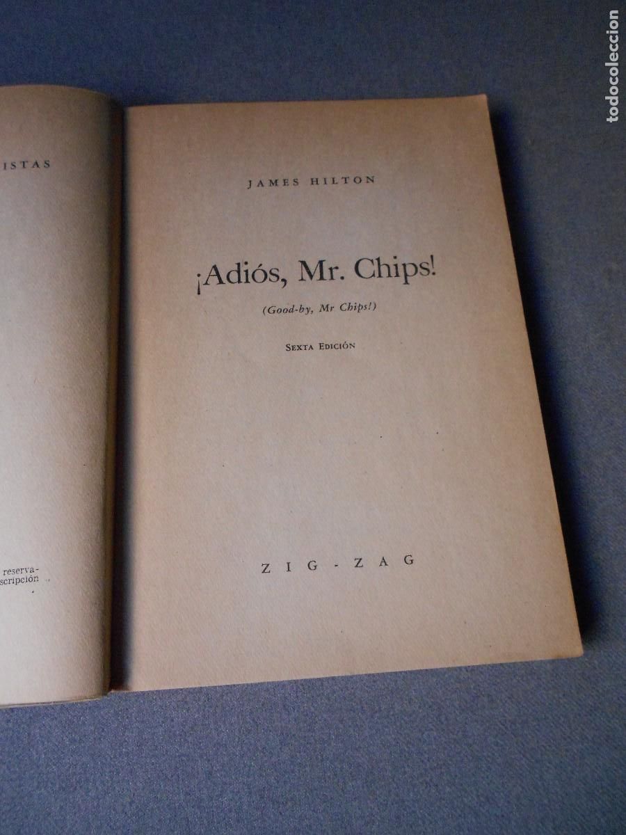 Libros de segunda mano: ADIOS MR CHIPS. JAMES HILTON - Foto 3