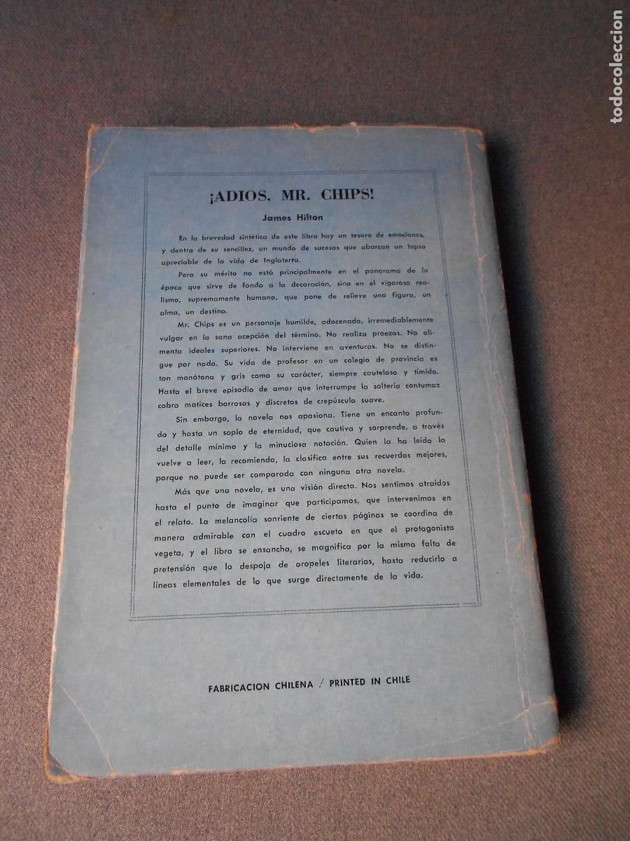Libros de segunda mano: ADIOS MR CHIPS. JAMES HILTON - Foto 4