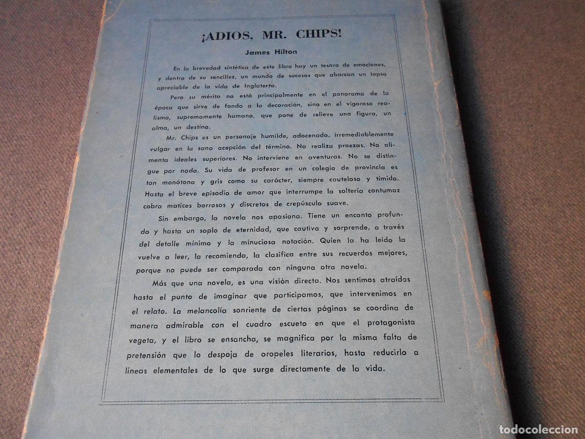 Libros de segunda mano: ADIOS MR CHIPS. JAMES HILTON - Foto 5