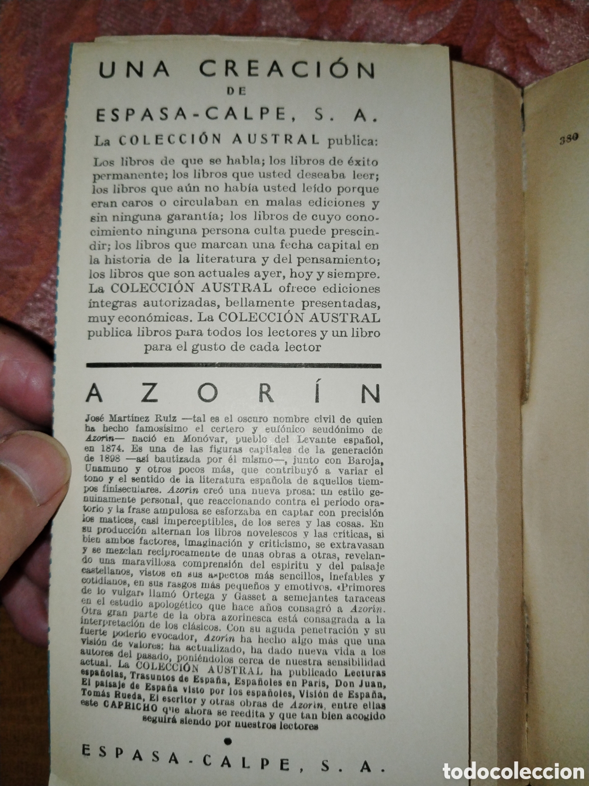 Libros de segunda mano: Capricho. Azor&iacute;n. Austral - Foto 2