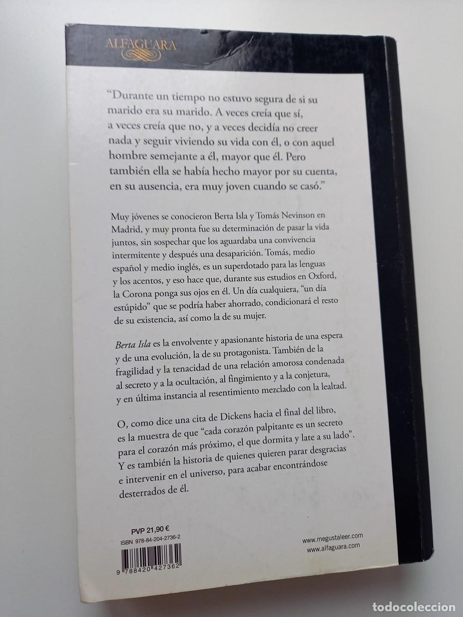 Libros de segunda mano: BERTA ISLA. JAVIER MAR&Iacute;AS - Foto 2