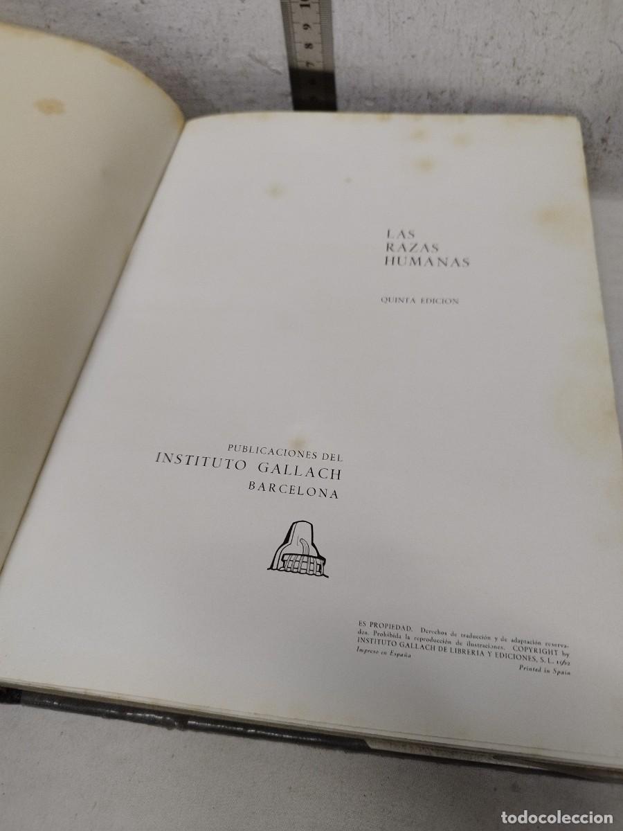 Libros de segunda mano: Antiguo libro las razas humanas. - Foto 8