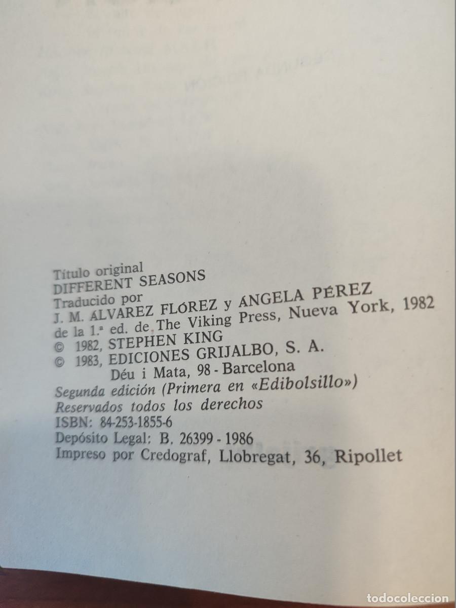 Libros de segunda mano: FT0909. LIBROS. T&iacute;tulo: Verano de Corrupci&oacute;n. Autor: Stephen King - Foto 2