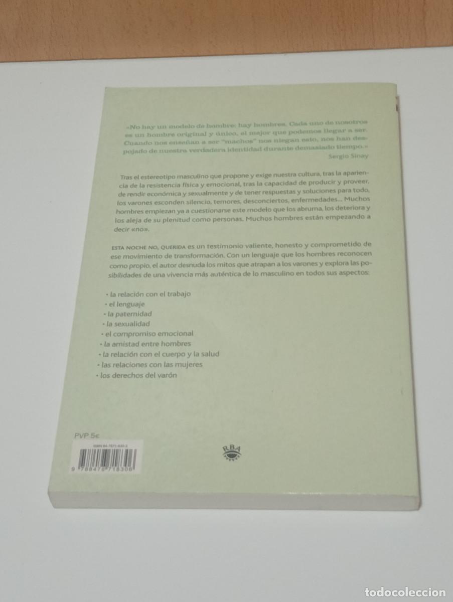Libros de segunda mano: esta noche no querida de sergio sinay - Foto 2