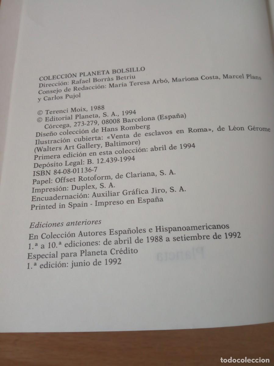 Libros de segunda mano: LOTE DE 2 LIBROS DE TERENCI MOIX - Foto 9
